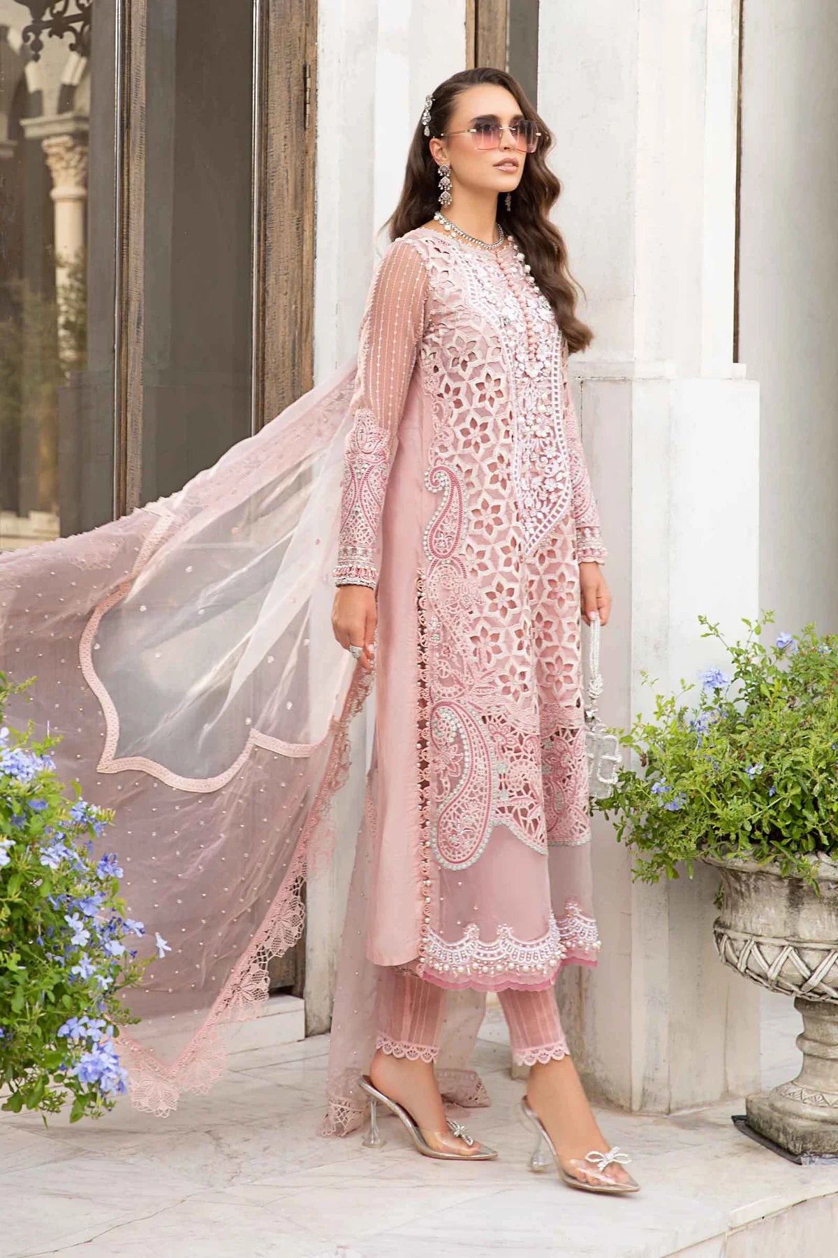 Maria B Pink Formal Collection Organza ReplicaLF0543