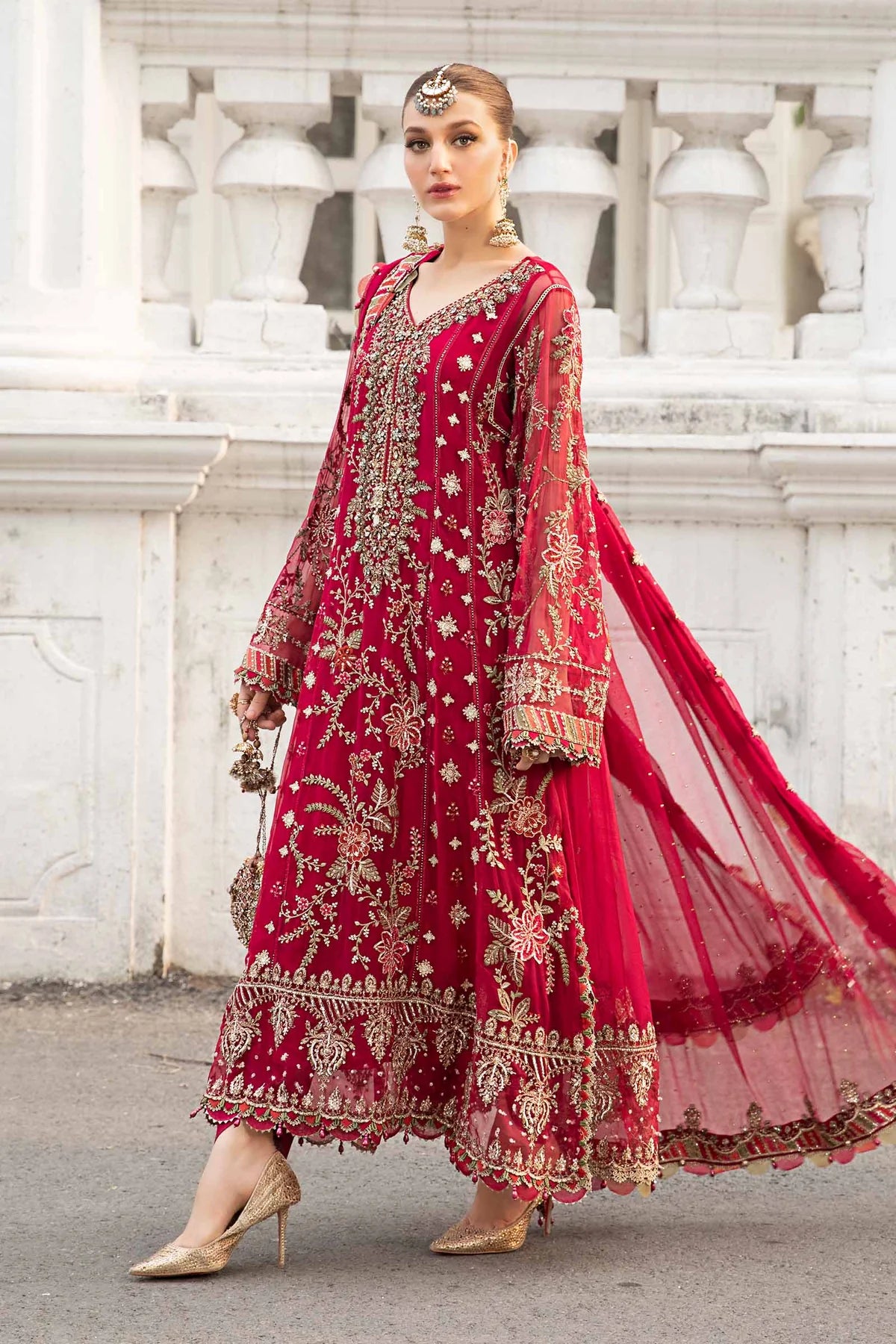 Maria B Pink Formal Collection ChiffonLF987
