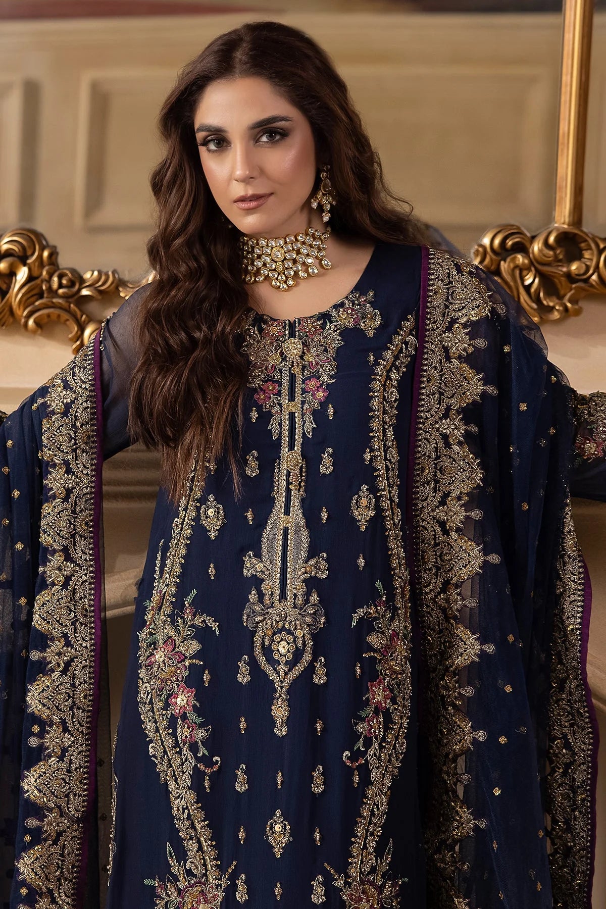 Charizma Blue Formal Chiffon Collection