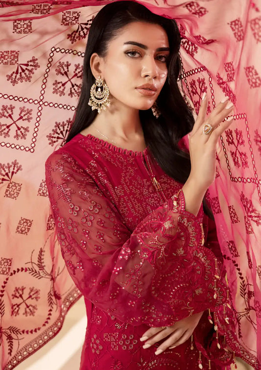 Lavish Red Formal Collection Chiffon Replica