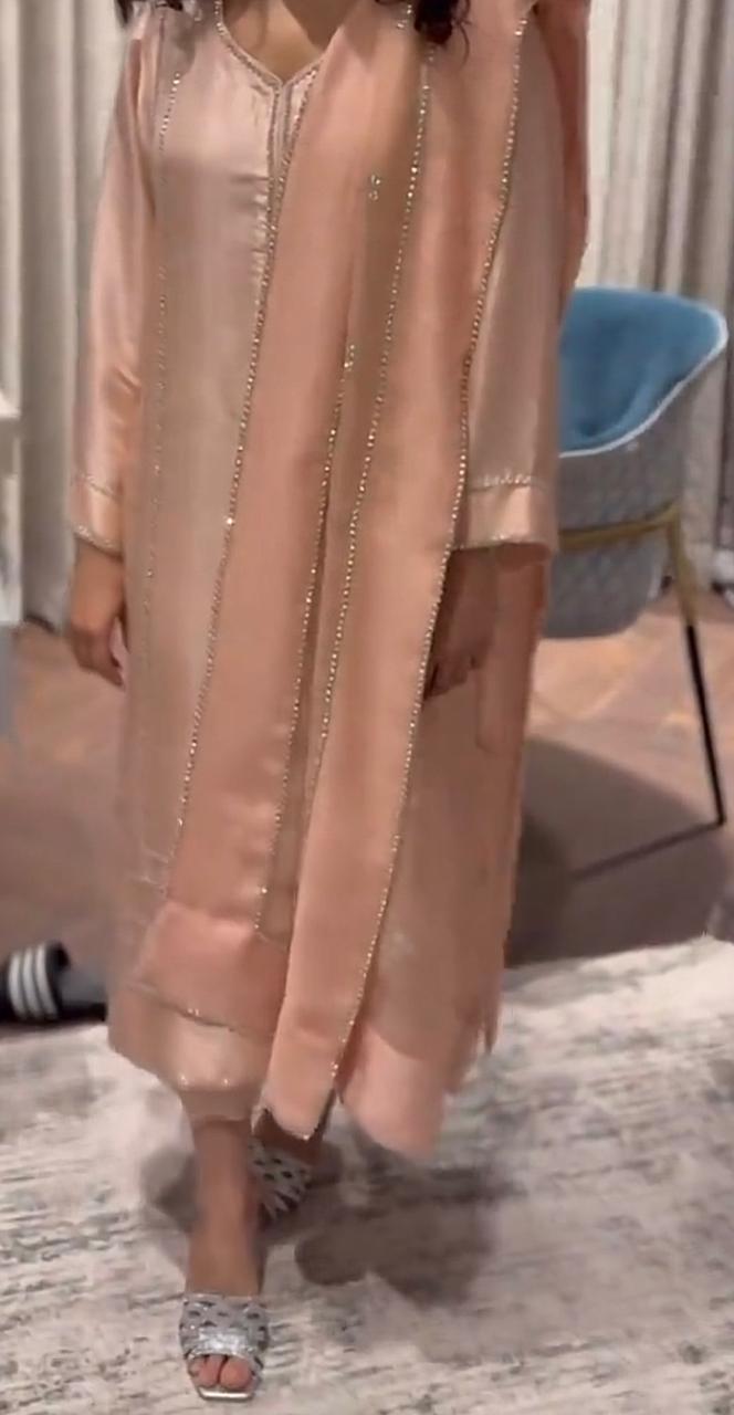 peach silk formal