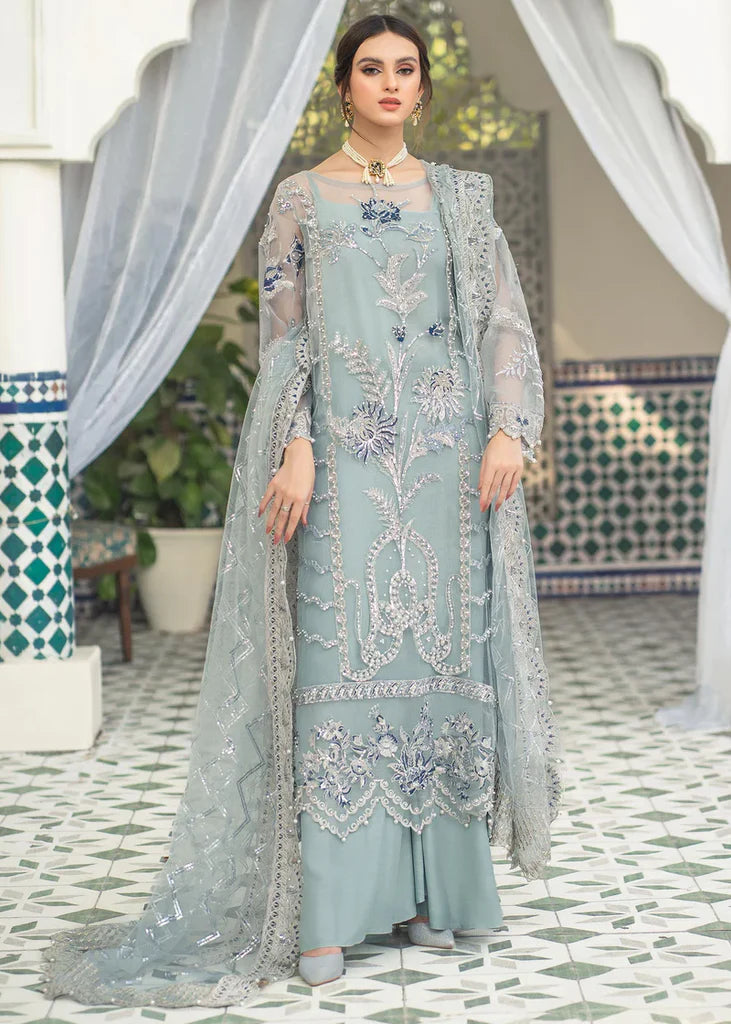 Meeral Blue Formal Collection Organza