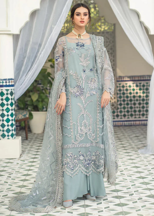 Meeral Blue Formal Collection Organza