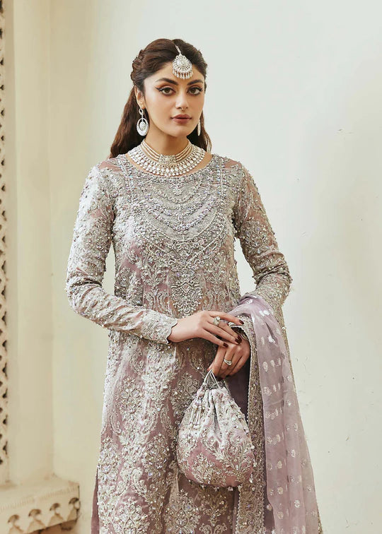Kanwal Malik Purple Formal Net Collectionlf88