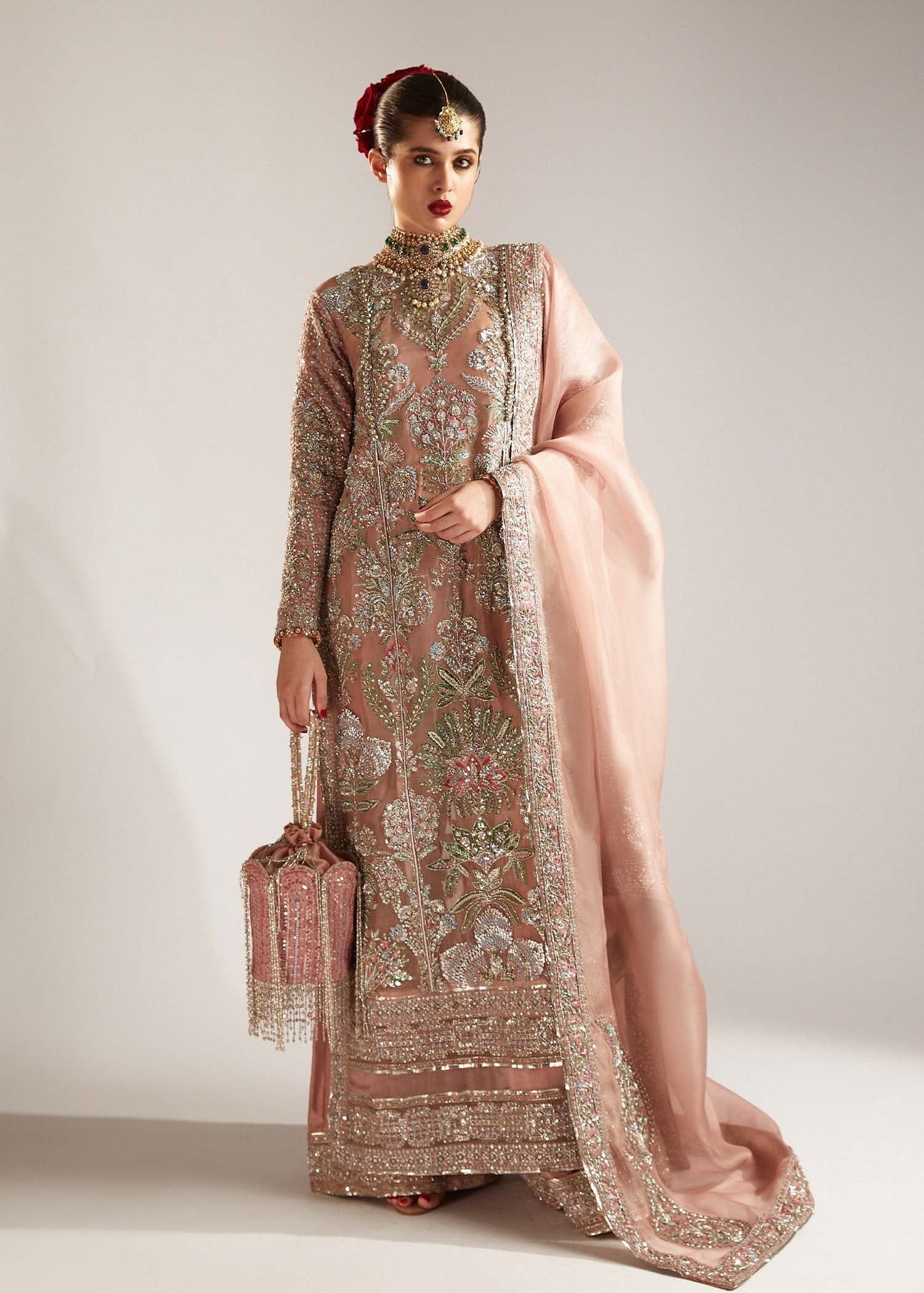 Hussain Rehar Peach Formal Collectionl LF 045