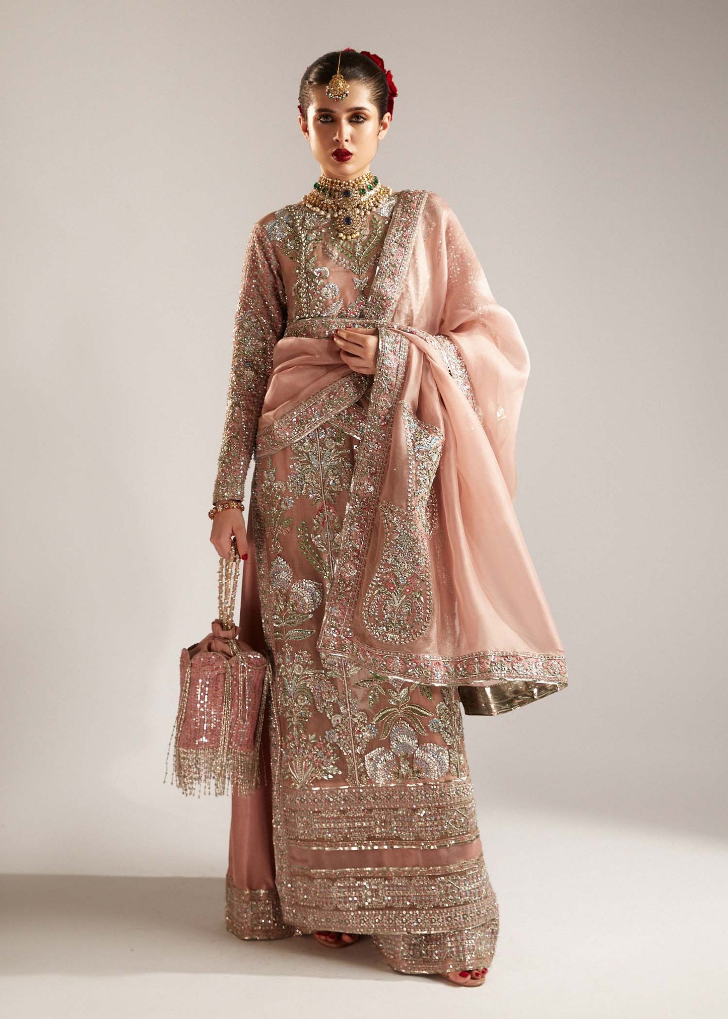 Hussain Rehar Peach Formal Collectionl LF 045