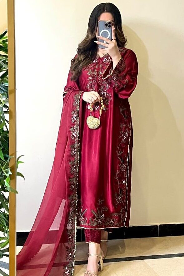 3 Piece Stitched Chiffon Pret Collection