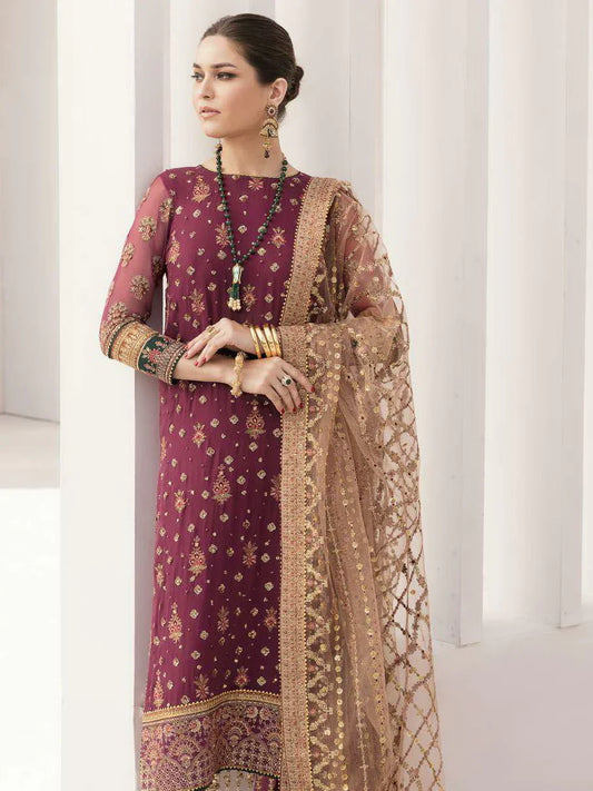 Baroque Maroon Formal Collection Chiffon