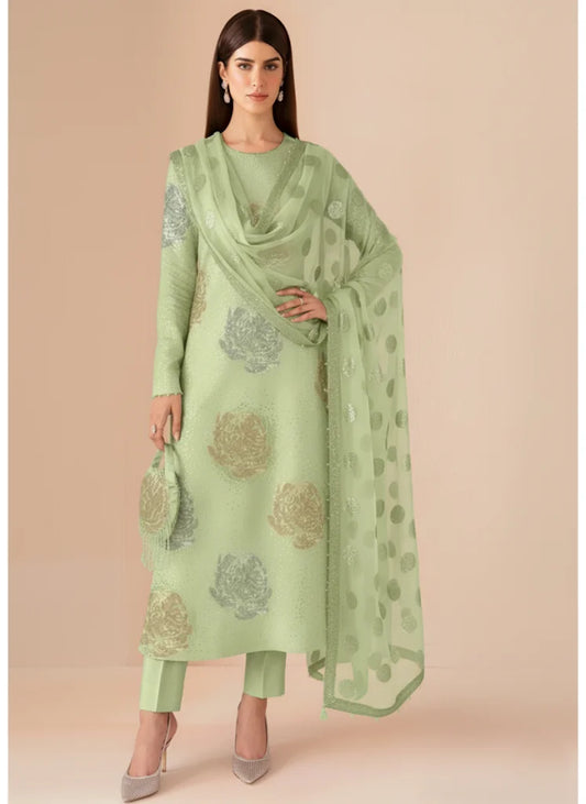 Pistachio Formal Collection Raw Silk