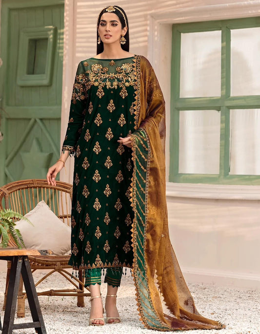 Velvet Wedding Collection-GREEN Eid COLLECTION 2022-23